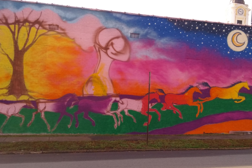 Mocksville Mural Slide Three - Horses