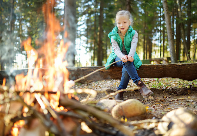 Camping Page Campfire Girl