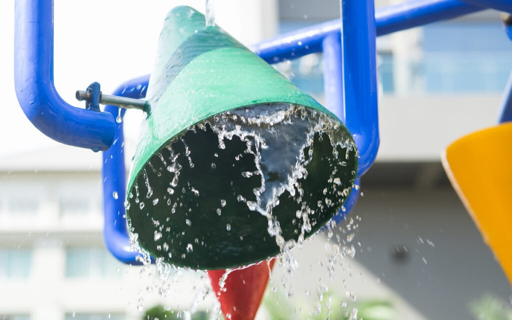 The Davie County, North Carolina Splashpad is one of the largest in the state. The Splashpad also has accomodations. 